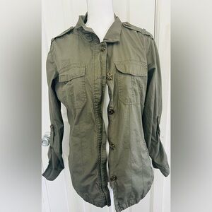 Buffalo David Bitton Olive Green Military Jacket